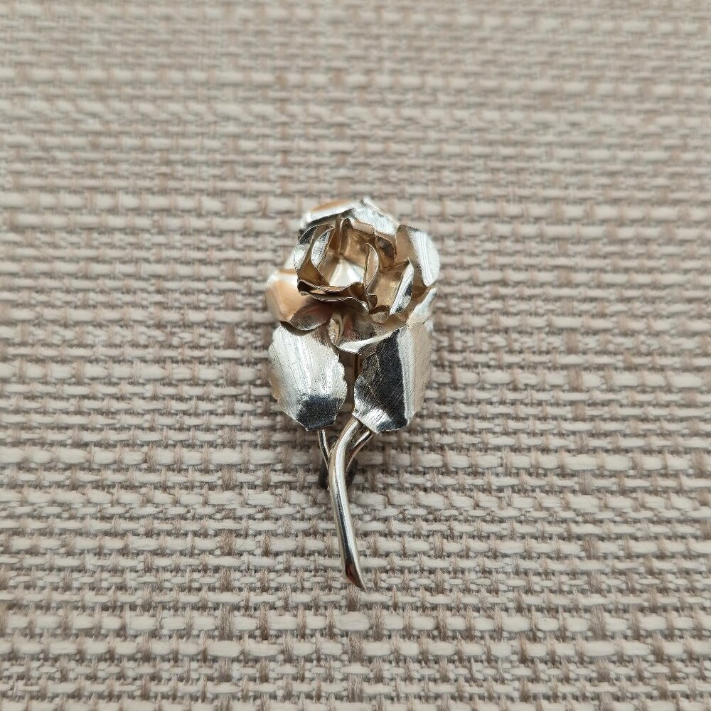 Sterling Silver Cute Nature Flower Pin Brooch A5925